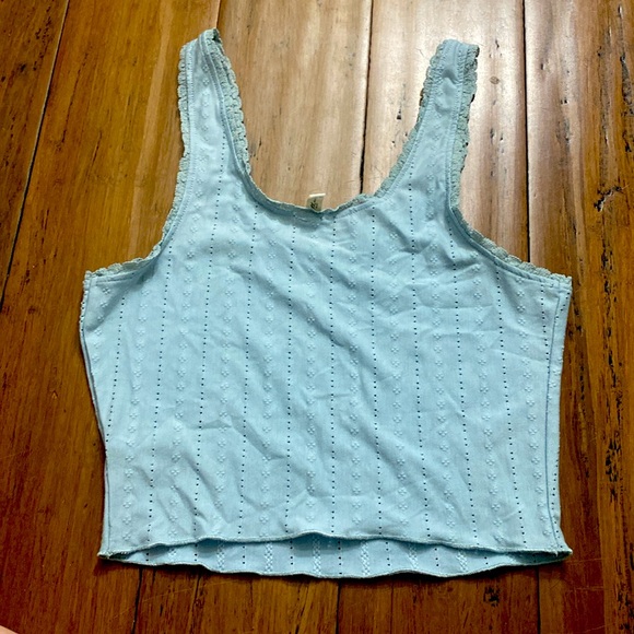 Light Blue Crop Top - Picture 2 of 2